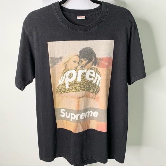 Supreme Black Graphic Short Sleeve Tee - Picture 1 of 14